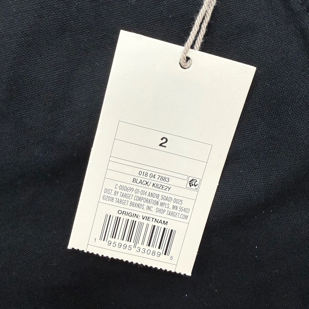 A New Day Womens High Rise Straight Leg Stretch Trousers Black Size 2 Regular - Picture 5 of 12